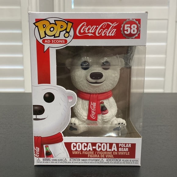 Funko Coca-Cola Diamond Collection Pop! Ad Icons Coca-Cola Polar Bear Figure - Picture 2 of 11